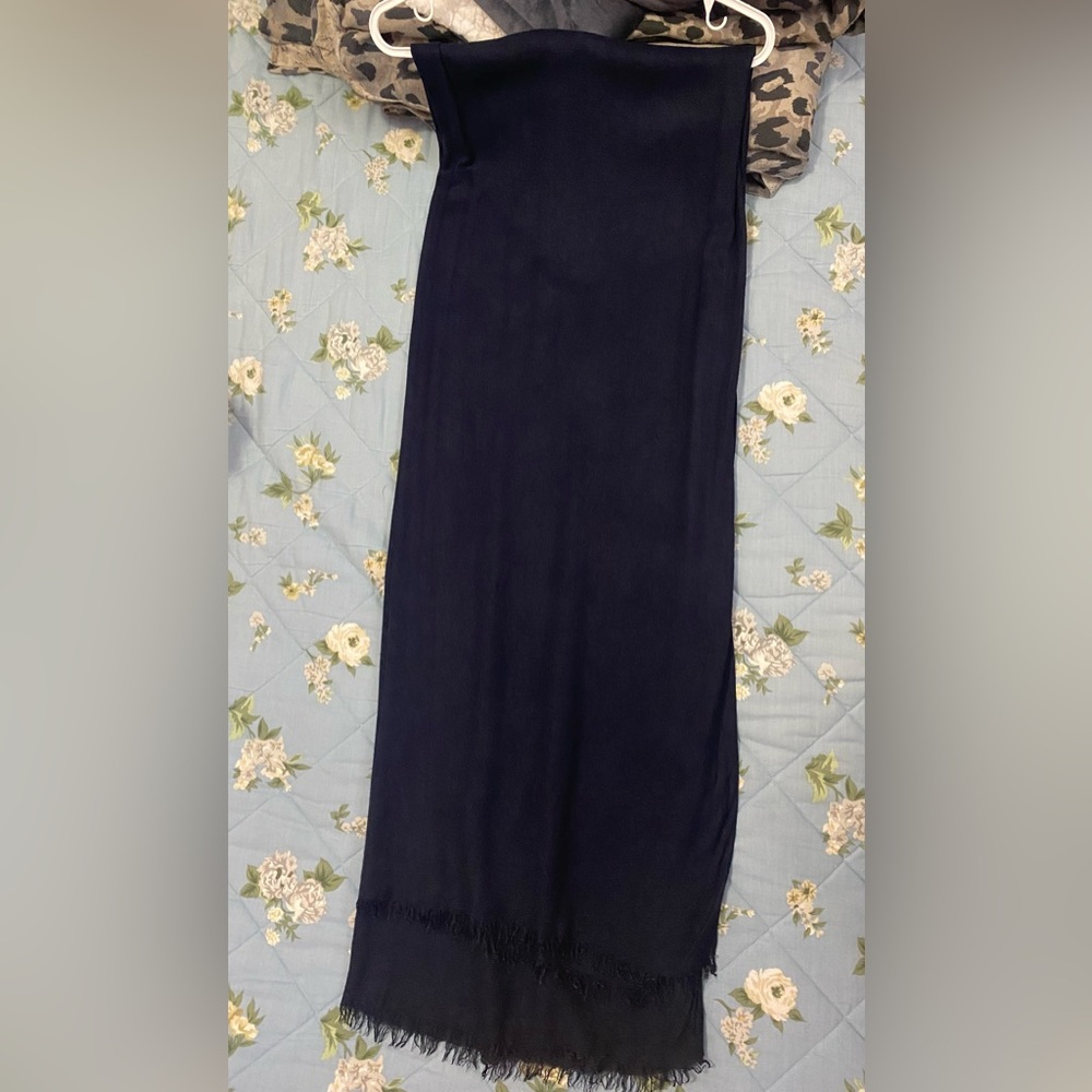 Le Chateau Shawl/Scarf | Navy Blue | 100% Viscose